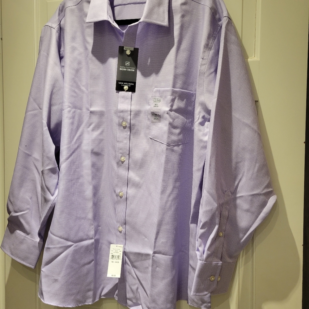 New Men's Van Heusen Signature Dress Shirt